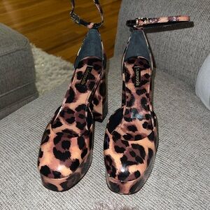 LARROUDRE- LEOPARD HEELS